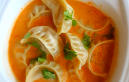 Prawn gyoza with Asian dipping sauce prepared by FoodByWayne
