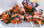 Tandoori chicken skewers prepared by FoodByWayne