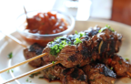 Lamb souvlaki prepared by FoodByWayne