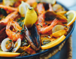Seafood paella prepared by FoodByWayne