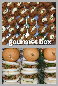 Gourmet platter box prepared by FoodByWayne
