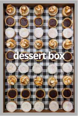 Gourmet dessert box prepared by FoodByWayne