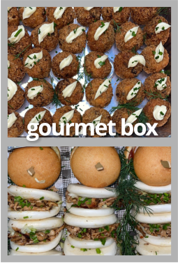 Gourmet platter box prepared by FoodByWayne